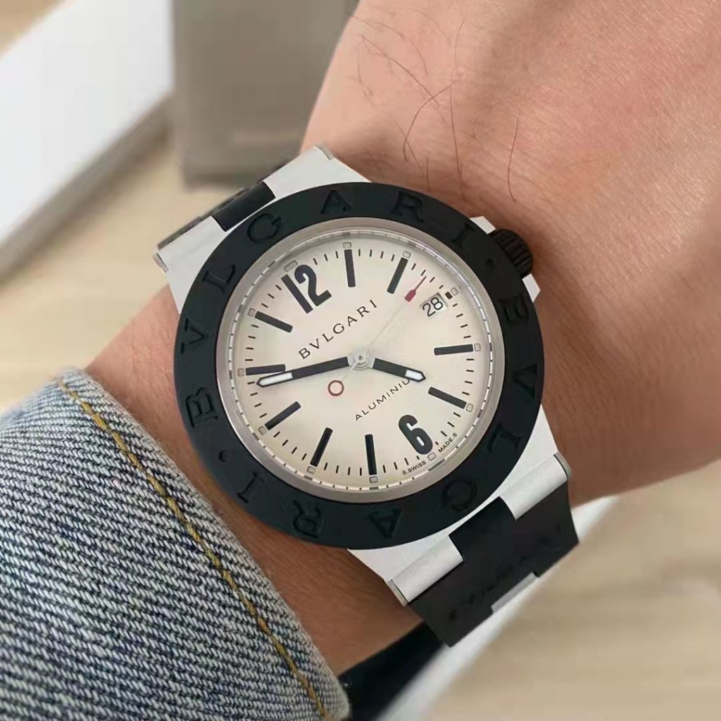 Bvlgari Aluminium Steve Aoki Wrist Shot