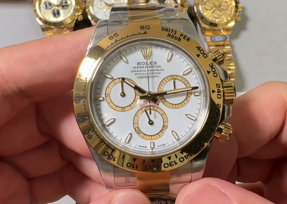 Clean Daytona Two Tone White Dial