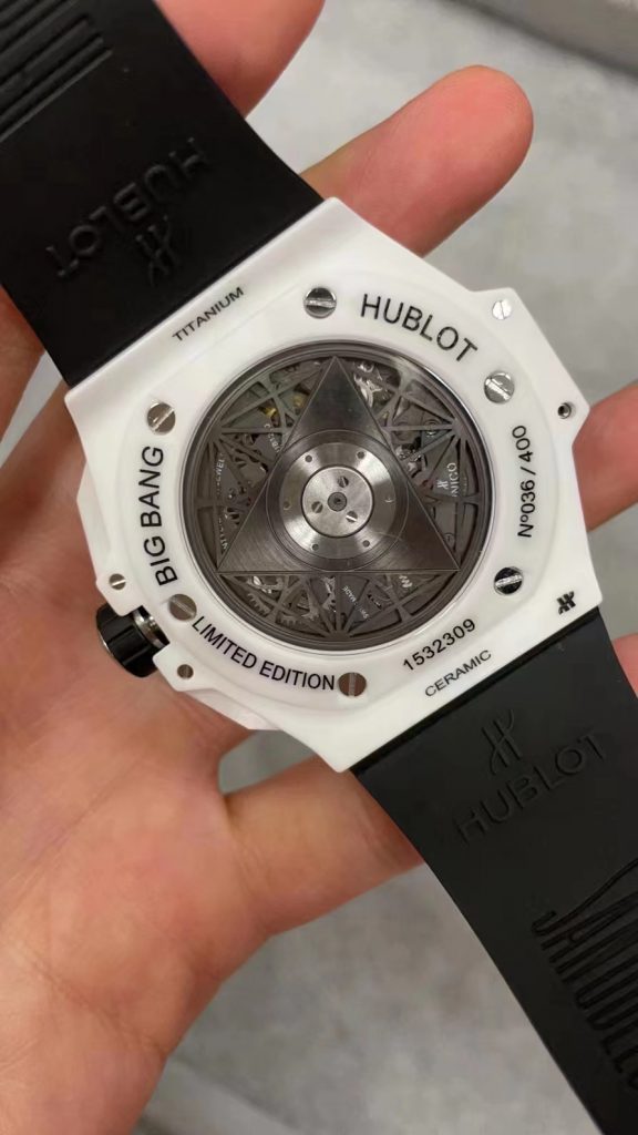 Hublot Sang Bleu White Ceramic Movement