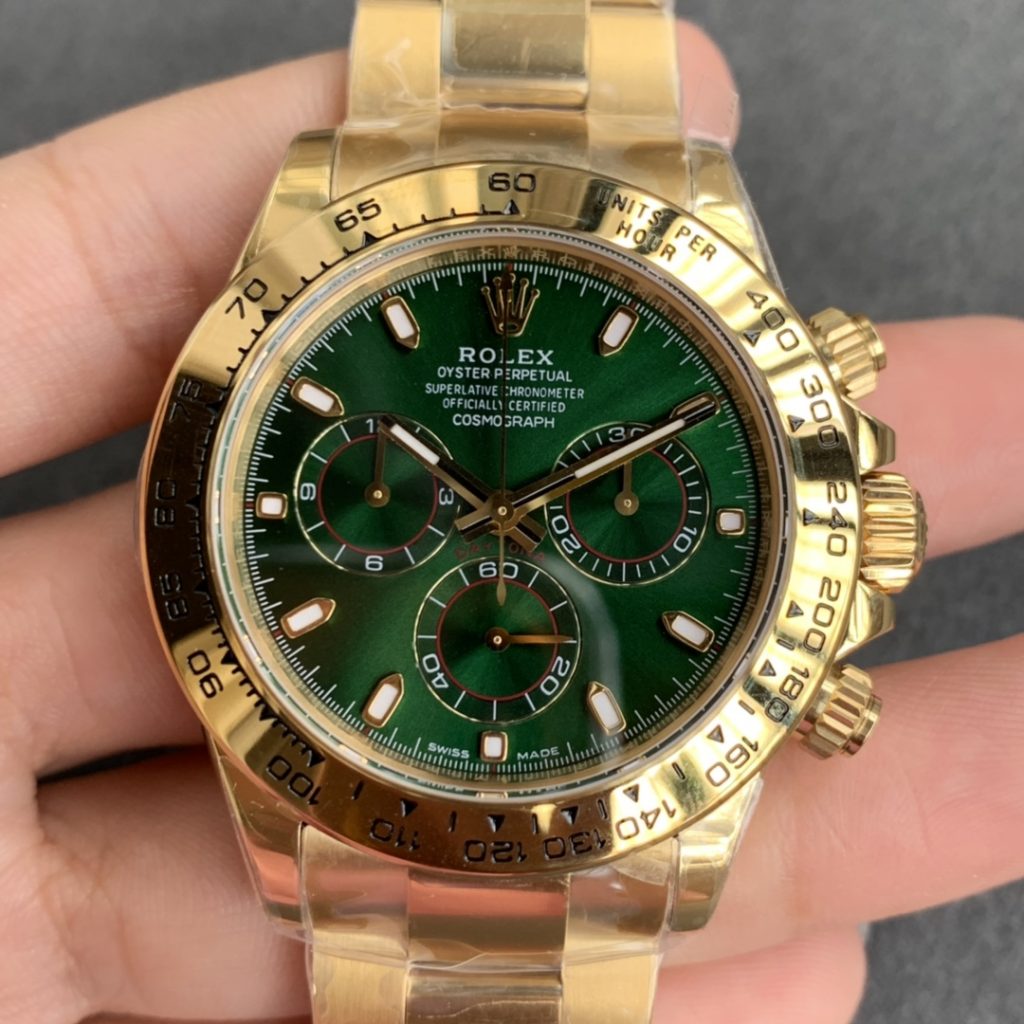 Noob Rolex Daytona Yellow Gold Green Dial