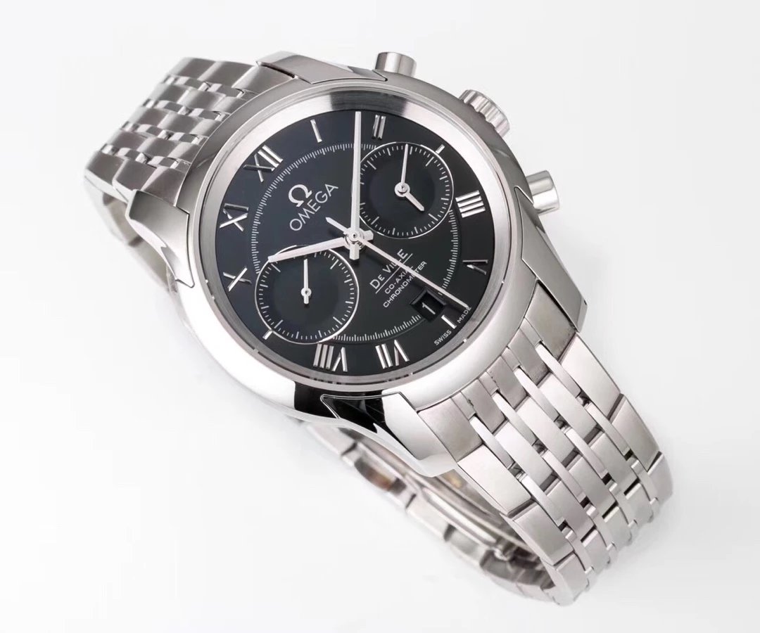 OM Factory Replica Omega De Ville Watch Black
