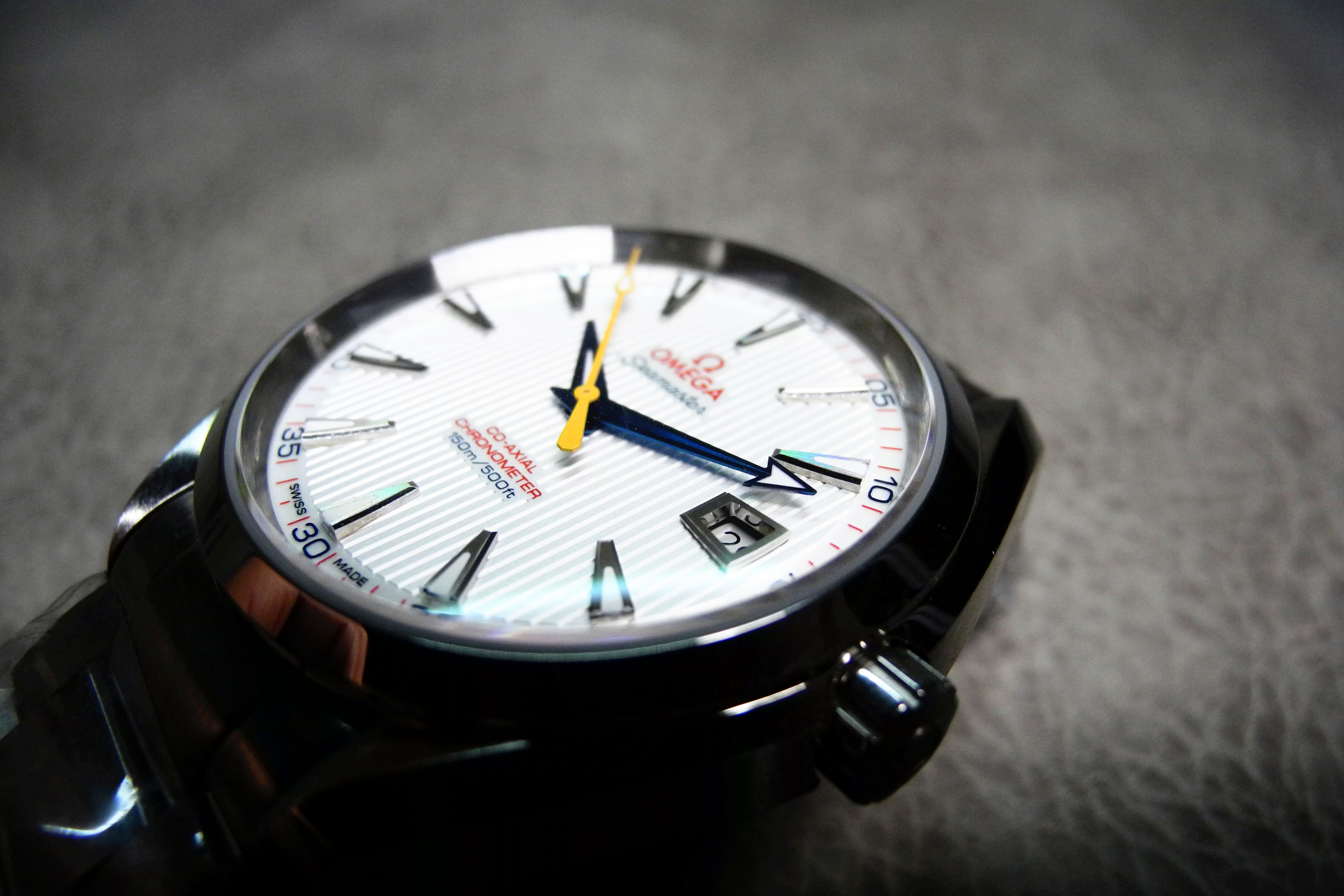 Omega Aqua Terra 150M Blue Hand