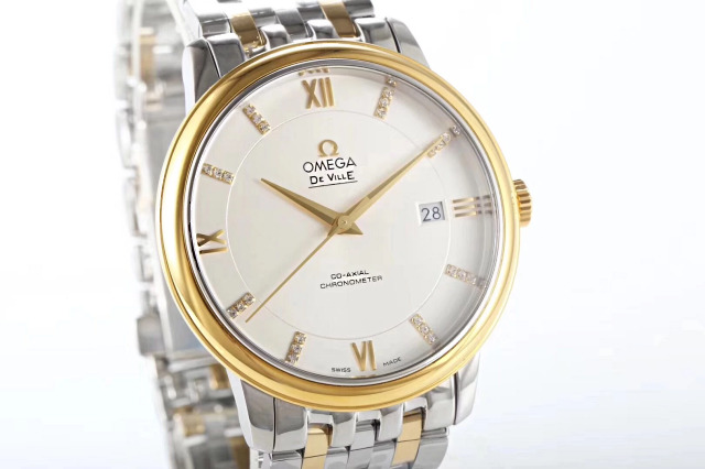 Omega De Ville Yellow Gold Diamond Markers