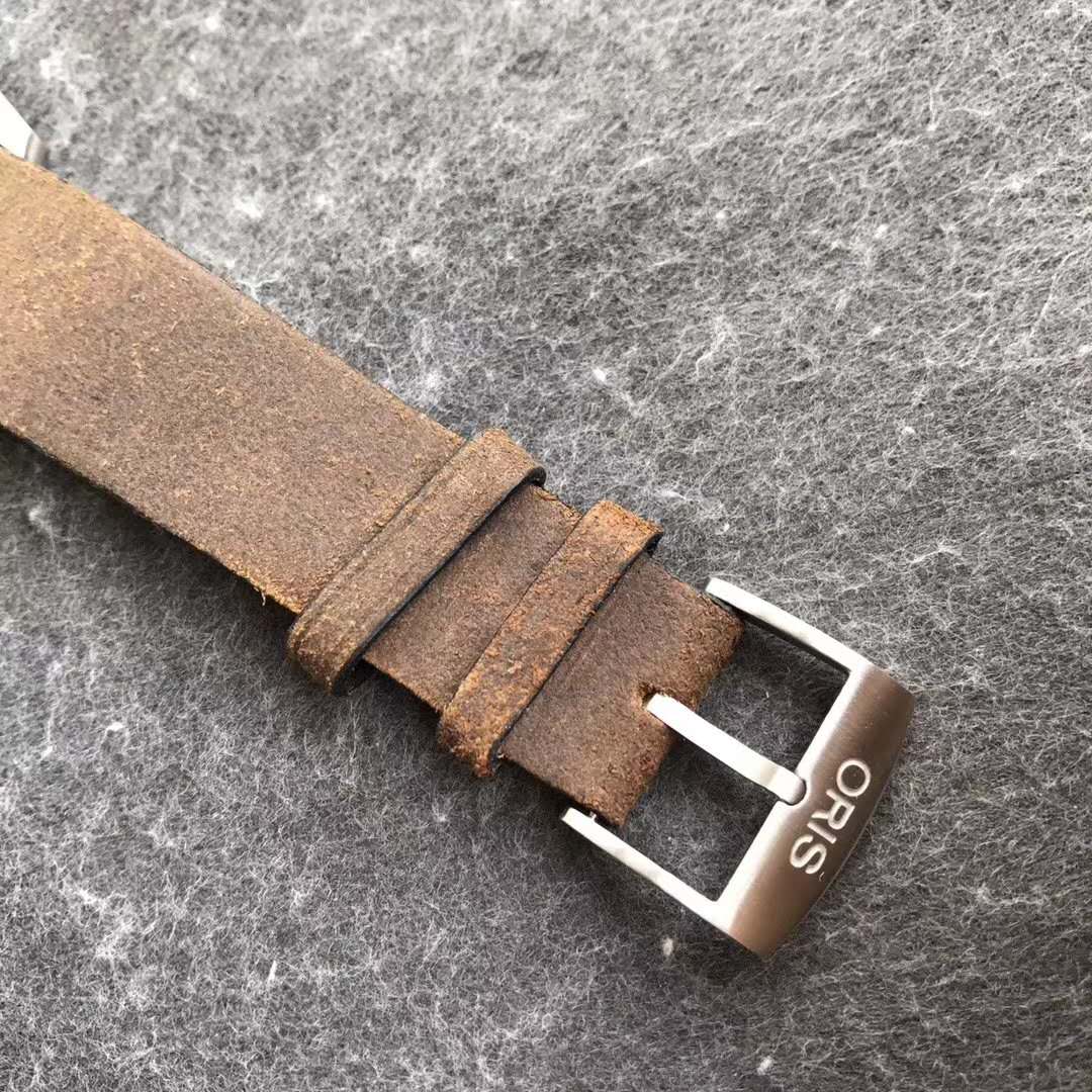 Oris Distressed Leather Strap