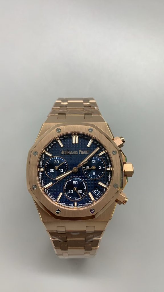 Replica Audemars Piguet Rose Gold Blue