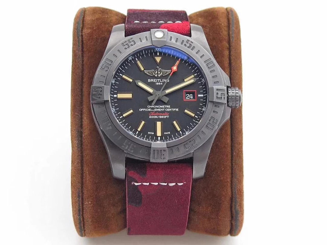 Replica Breitling Blackbird with Red Camo Band