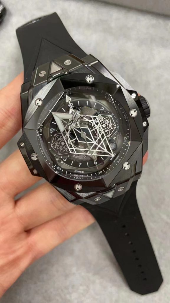 Replica Hublot Sang Bleu Black Ceramic