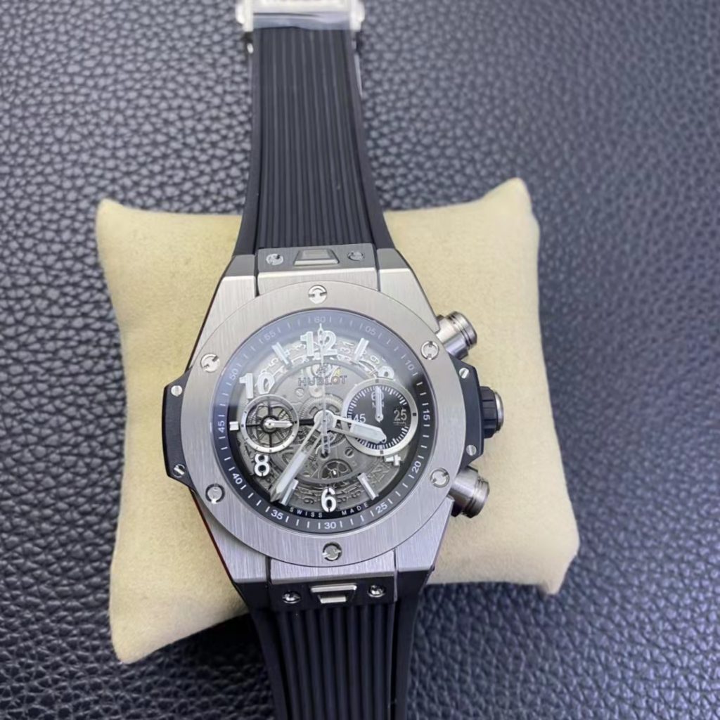 Replica Hublot Unico Stainless Steel Black Rubber