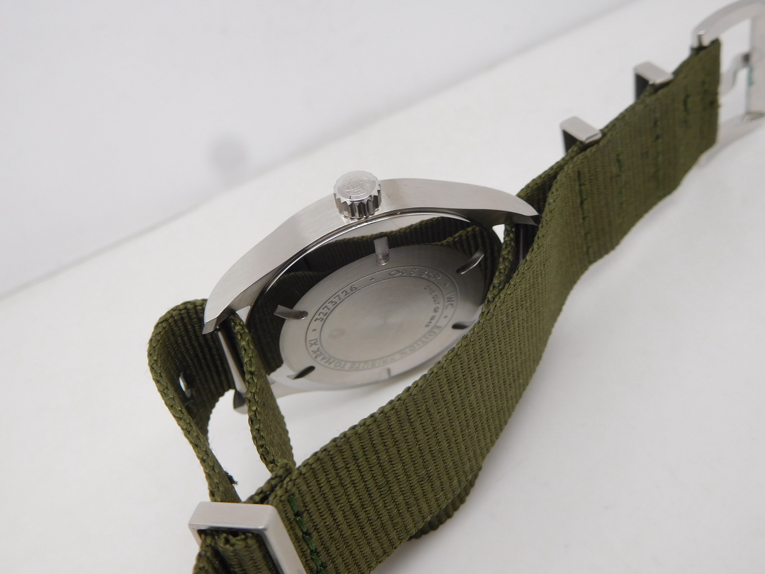 Replica IWC Mark XI Green Nylon Strap