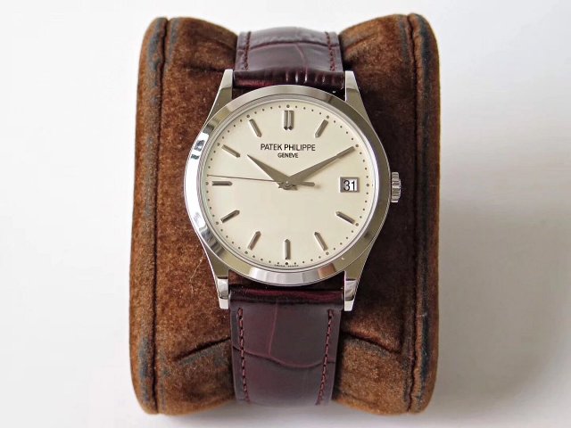 Replica Patek Philippe Calatrava Brown Leather Strap