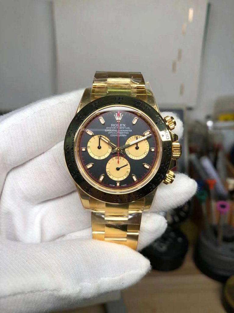 Replica Rolex Daytona Yellow Gold Watch