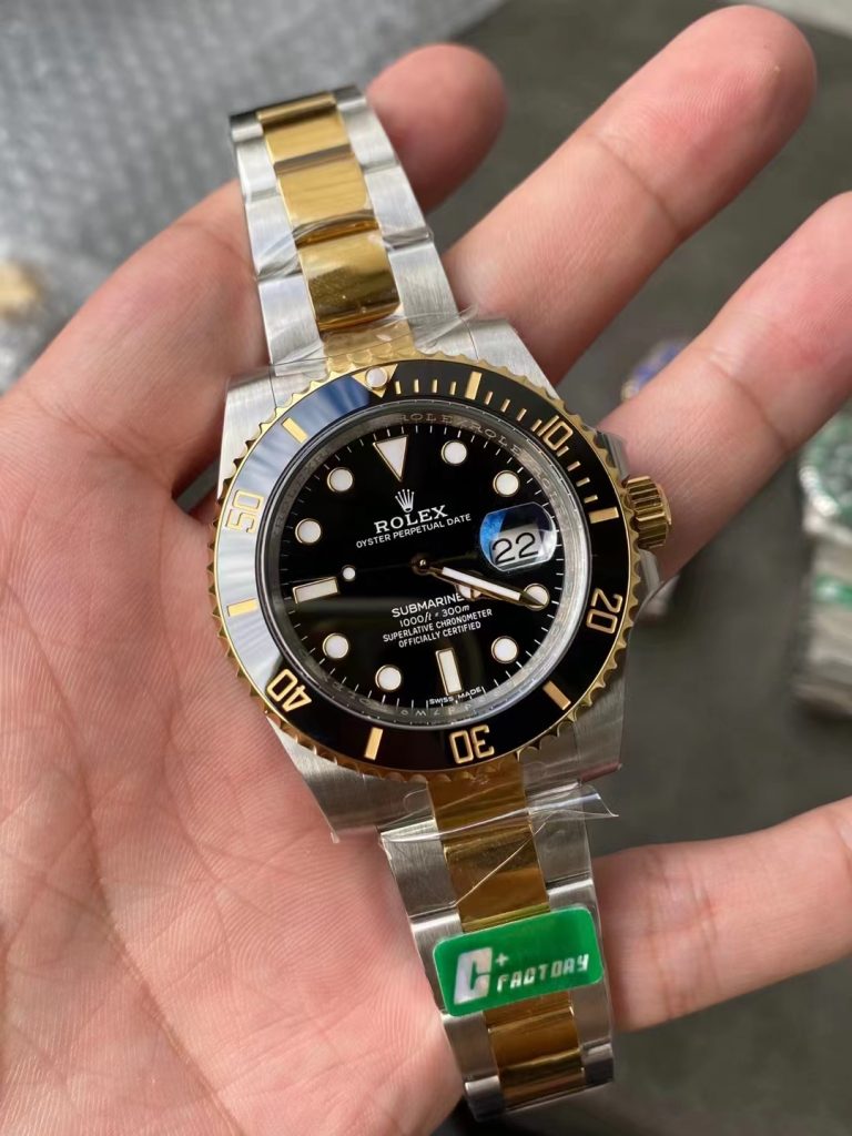 Replica Rolex Submariner Two Tone Black