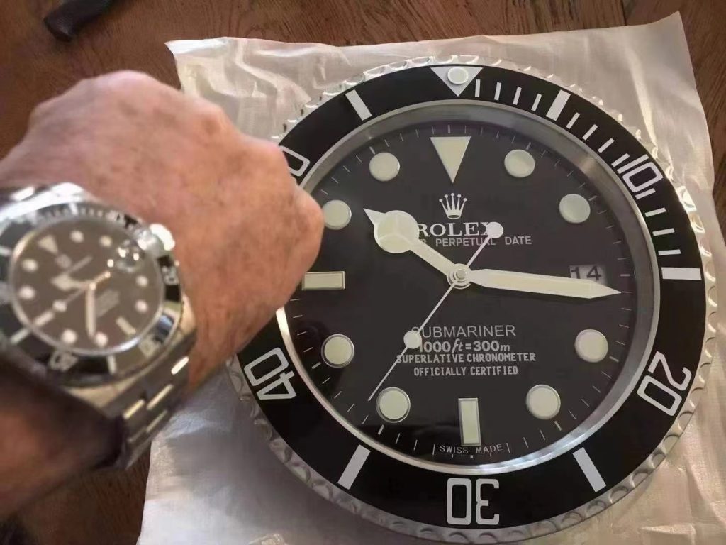 Rolex Black Sub Wall Clock