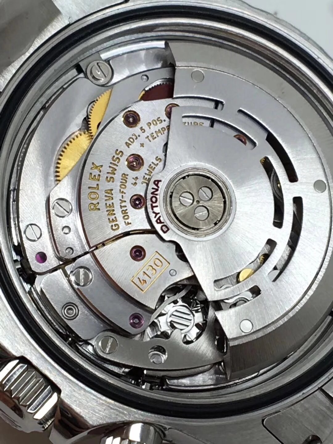 Rolex Daytona 4130 Movement Engravings
