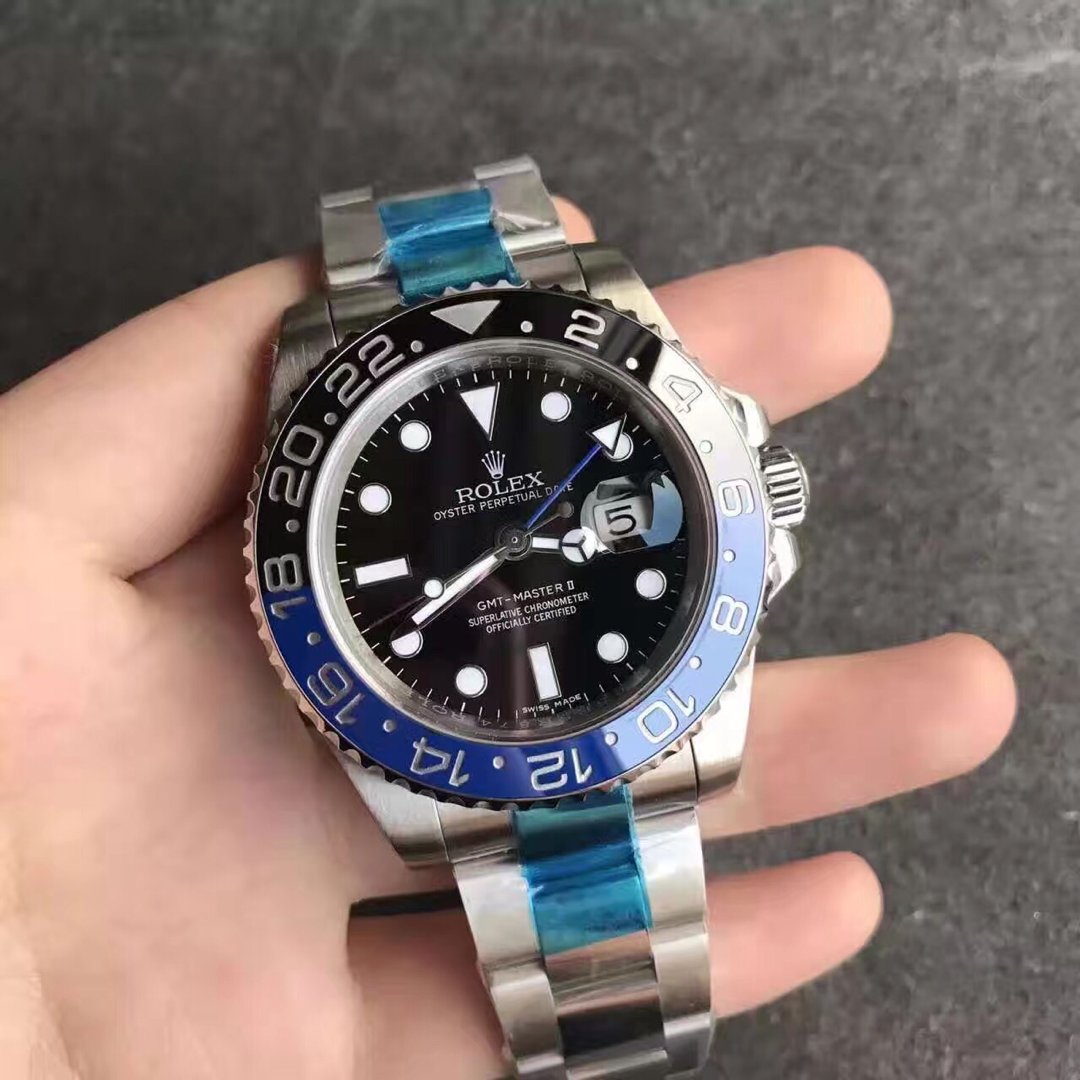 Rolex GMT Master II Black Blue Bezel Replica