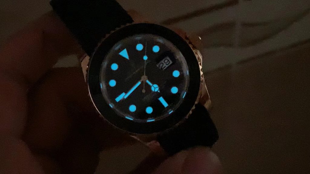 Rolex YachtMaster 116655 Dial Lume