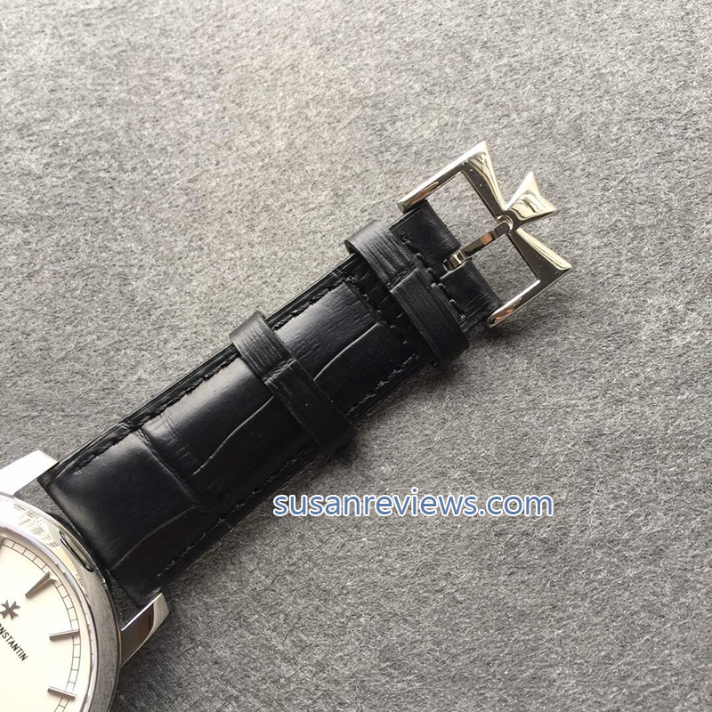 Vacheron Constantin TRADITION NELLE Tourbillon Black Leather Strap